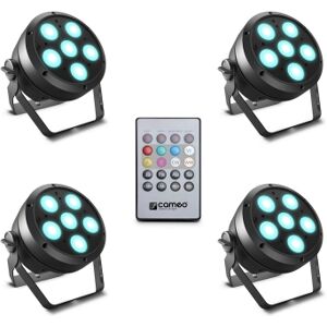 Cameo ROOT Par 6 LED Pad 4er SET, SCHWARZ