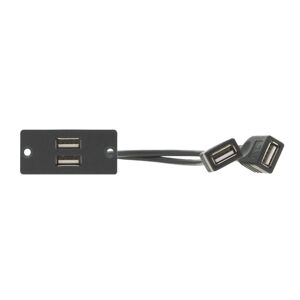 Kramer Germany Kramer WU-2AA(B) Wandpanel / USB Durchgangsverbinder