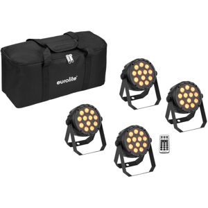 EuroLite LED PARty Silent LED Scheinwerfer, 4er SET