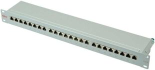 Roline 26110351 Patchpanel, 19'', 2HE, 24-Port, GRAU