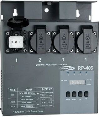 Showtec RP-405 MKII Relay Pack DMX Switchpack