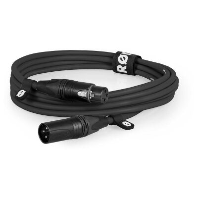 Rode XLR3M Mikrofonkabel, 3.0m, schwarz Rode XLR3M Mikrofonkabel, 3.0m, schwarz