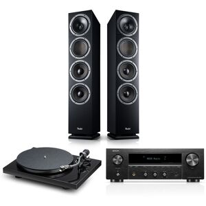 Teufel THEATER 500 + DENON DRA-900H + Pro-Ject Debut S Phono Schwarz