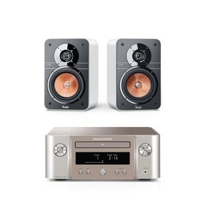 Teufel ULTIMA 20 + Marantz M-CR612 Weiß/Silber-Gold