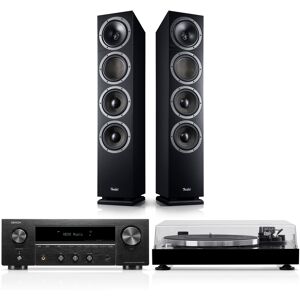 Teufel THEATER 500 + DENON DRA-900H + DUAL DT 500 Schwarz