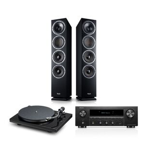 Teufel THEATER 500 + DENON DRA-900H + Pro-Ject Debut S Phono Schwarz