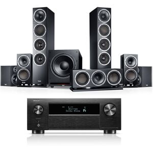 Teufel THEATER 500 Surround + DENON AVC-X4800H  Schwarz / Schwarz