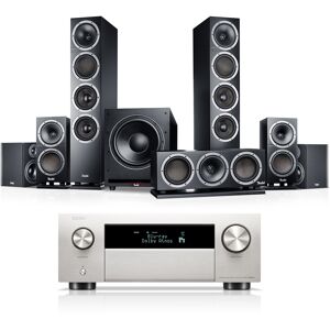 Teufel THEATER 500 Surround + DENON AVC-X4800H  Schwarz / Premium Silber