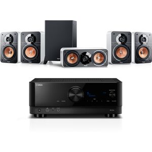 Teufel ULTIMA 20 SURROUND + Yamaha RX-V4A  Weiß