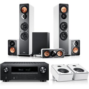 Teufel ULTIMA 40 Surround + DENON X2800H für Dolby Atmos Weiß / Schwarz