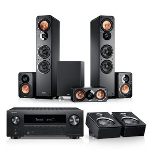 Teufel ULTIMA 40 Surround + DENON X3800H für Dolby Atmos Schwarz