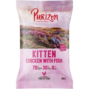 150g Kitten Huhn & Fisch Purizon getreidefreies Trockenfutter für Katzen