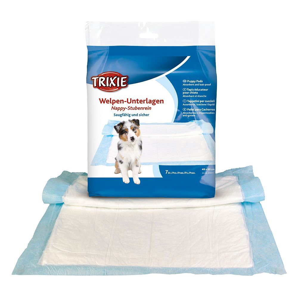 Trixie 20 Stück Nappy Stubenrein Welpen-Unterlagen Trixie L 60x B 60cm Hundezubehör