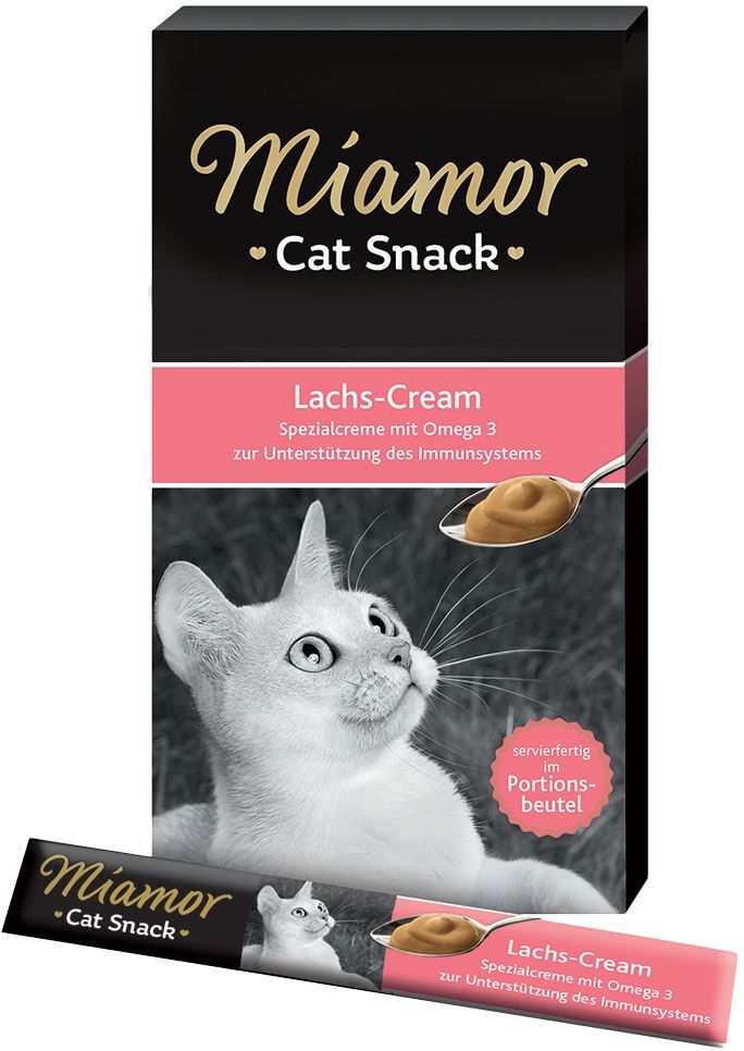 Miamor 6x 15g Cat Snack Lachs Miamor Katzensnacks