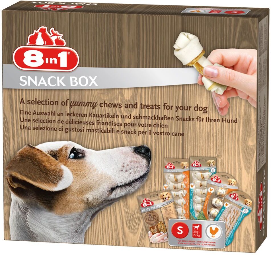 8in1 2 Stück 8in1 Snackbox - Gr. M Hundesnacks