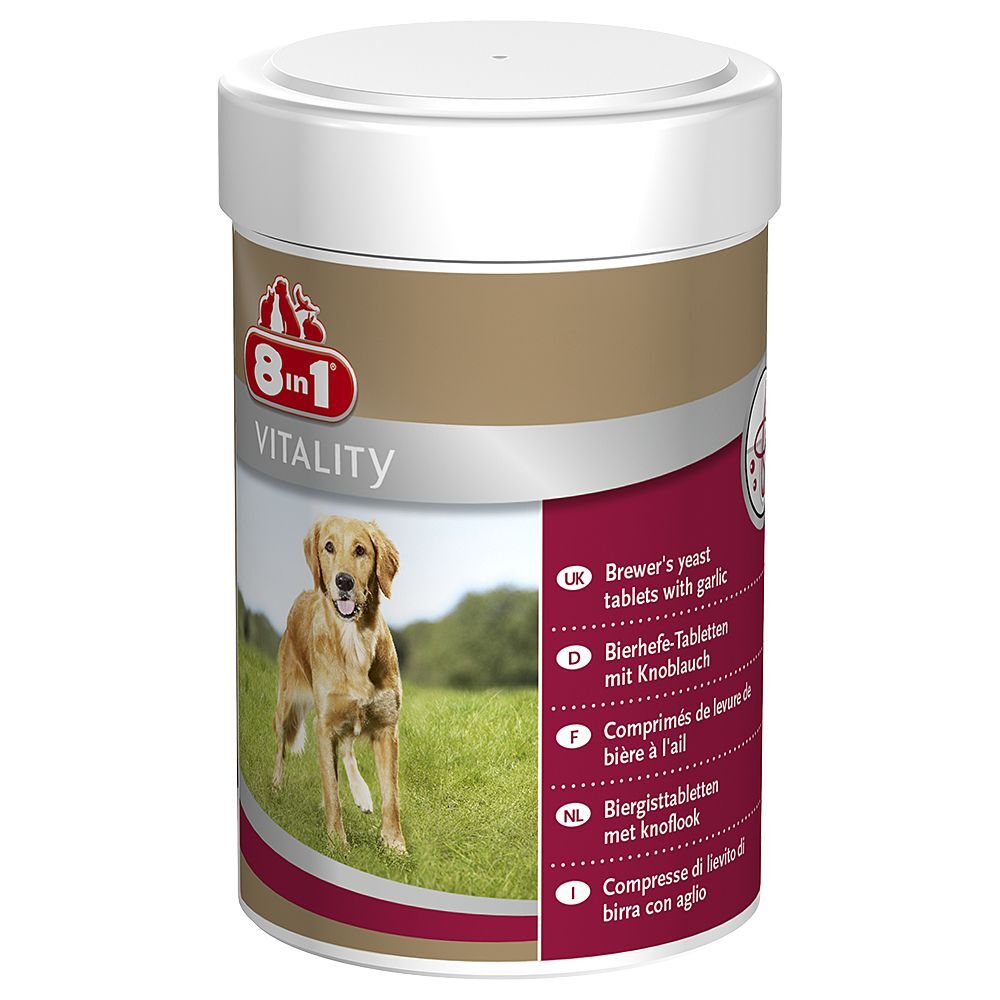 8in1 260 Tabletten 8in1 Vitality Bierhefe Nahrungsergänzung für Hunde
