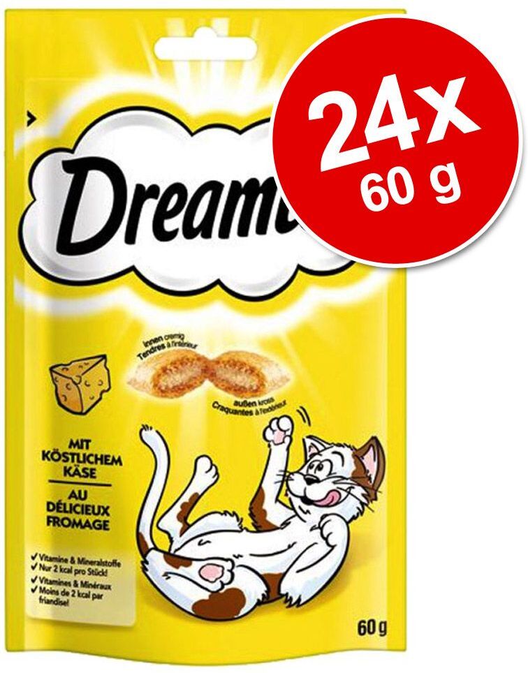 Dreamies 24x 60g Mix 3: Huhn & Lachs Dreamies Katzensnacks