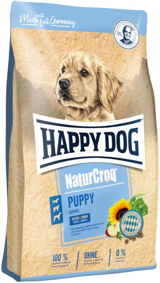 Happy Dog NaturCroq 2x 15kg NaturCroq für Welpen Happy Dog Hundefutter trocken