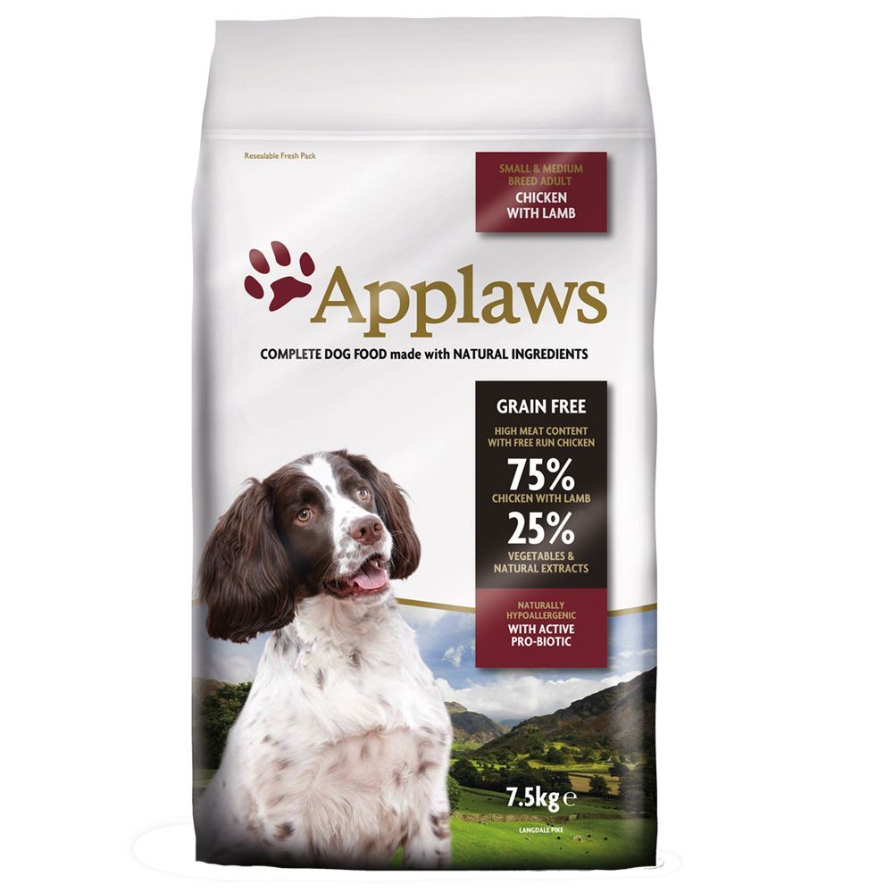 Applaws 15 kg Adult Huhn & Lamm Kleine & Mittelgrosse Rassen Applaws Trockenfutter für Hunde