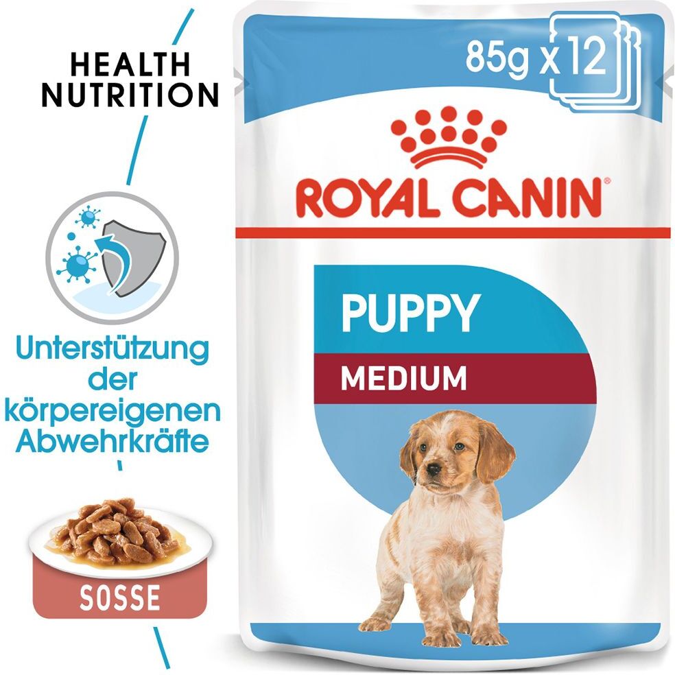 Royal Canin Size 40x 140g Medium Puppy Royal Canin Nassfutter für Hunde