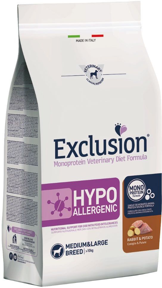 Exclusion Diet 12kg  mit Kaninchen & Kartoffel Exclusion Hundefutter Trocken