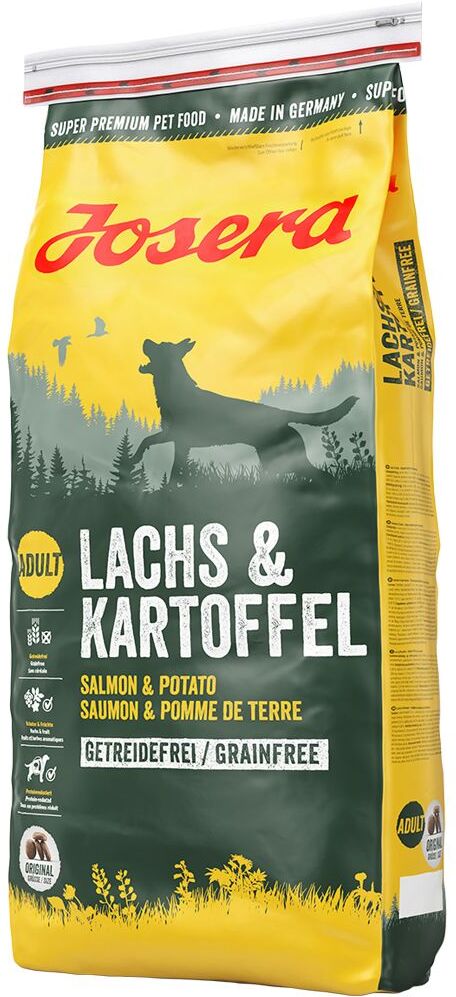 Josera 15kg Lachs & Kartoffel getreidefrei Josera Trockenfutter für Hunde