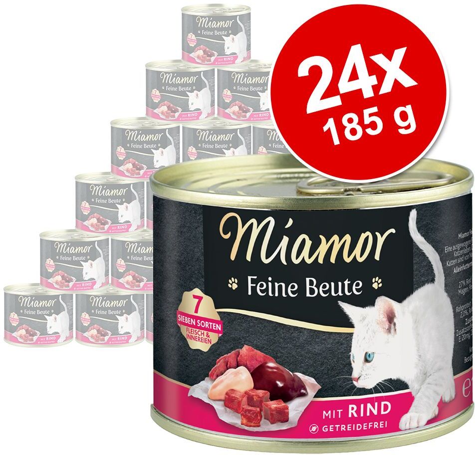 Miamor 24x 185g Feine Beutel Huhn Miamor Katzenfutter Nass