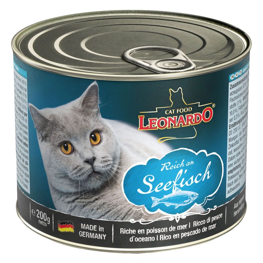 Leonardo 6x 200g All Meat Reich an Leber Leonardo Nassfutter für Katzen