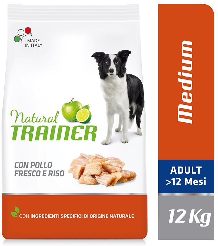 Trainer Natural Dog 2x 12kg Medium Huhn, Reis, Aloe vera Trainer Natural Nova Foods Trockenfutter für Hunde