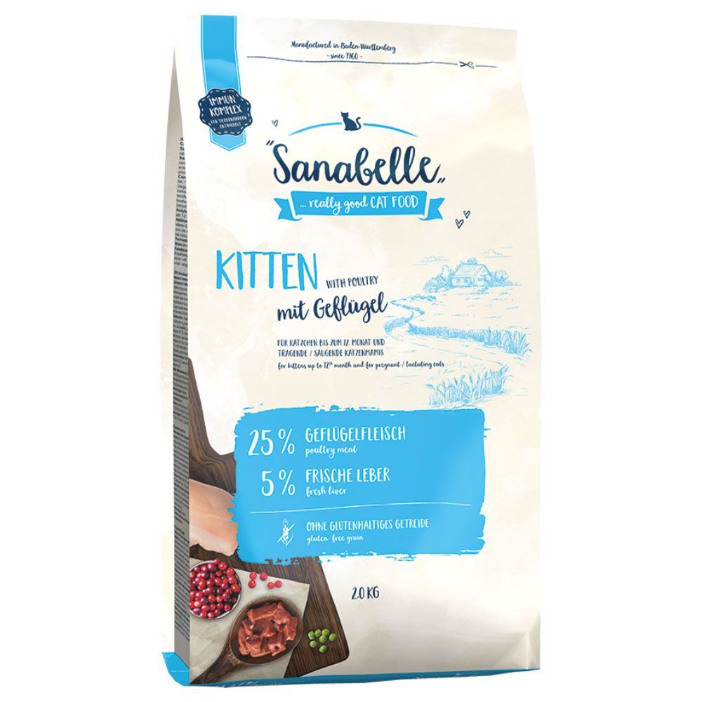 Sanabelle 2kg Kitten Sanabelle Trockenfutter für Katzen