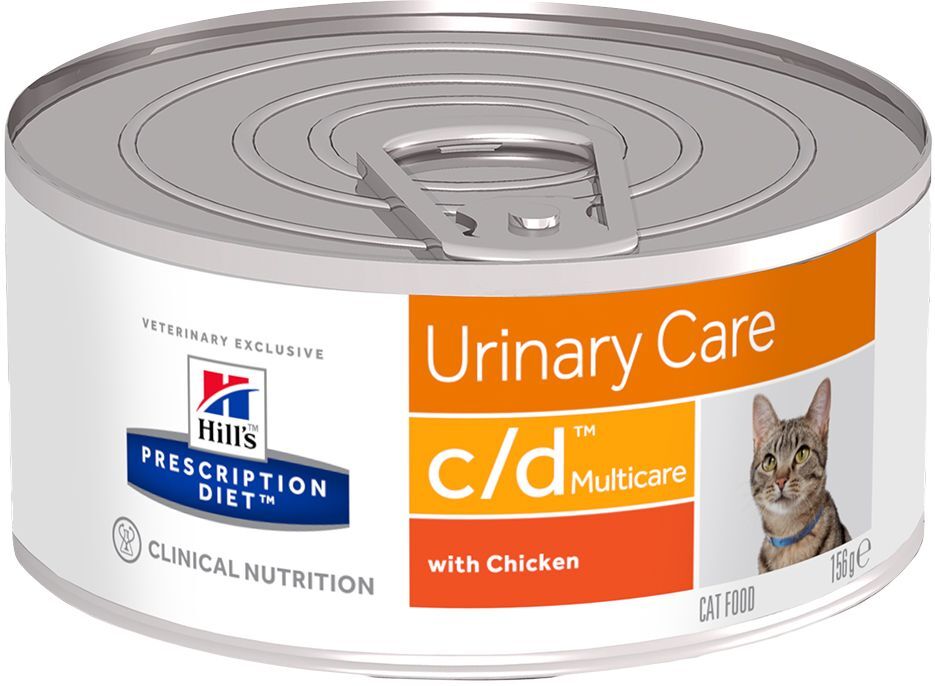 Hill's Prescription Diet 12x 156g c/d Multicare Urinary Care mit Huhn Hill's Prescription Diet Nassfutter für Katzen