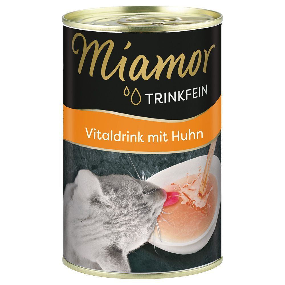 Miamor 6x 135ml Trinkfein Vitaldrink Ente Miamor, Spezialfutter für Katze