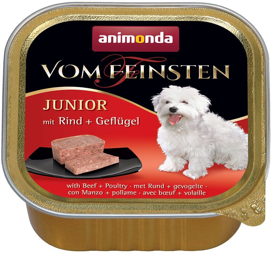 Animonda Vom Feinsten 6 x 150 g Animonda vom Feinsten Junior Rind & Geflügel Hundenassfutter