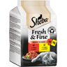 6x 50g Fresh & Fine Frischebeutel Feine Vielfalt Sheba Nassfutter für Katzen