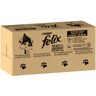 Felix - 120x 85g "So gut wie es aussieht" Gelee Fleisch Mix II (Rind, Lachs, Huhn, Thunfisch) Nassfutter für Katzen