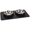 Karlie Diner Set Silikon Dex 2X350ml,14cm Schwarz Hund