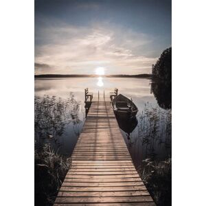 Bönninghoff Leinwandbild »Pier, Sonnenaufgang«, (1 St.) blau Größe