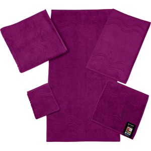 ROSS Gästehandtuch »Cashmere feeling«, (6 St.) fuchsia Größe