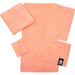 ROSS Waschhandschuh »Cashmere feeling«, (6 St.) peach/pink Größe