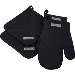 ROSS Topflappen »Exclusiv«, (Set, 4 tlg.) schwarz Größe