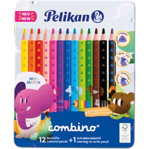 Pelikan Buntstift »Combino, 12 Buntstifte +1 Bleistift im Metalletui«, FSC® -... bunt Größe