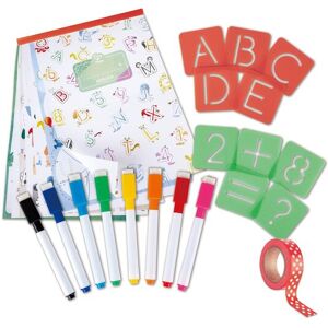 Hape Kreativset »ABC und Zahlen Schablonen« Mehrfarbig, Nature Größe