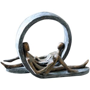 Casablanca by Gilde Dekofigur »Skulptur Auszeit«, Dekoobjekt, Höhe 22 cm, mit... bronzefarben Größe