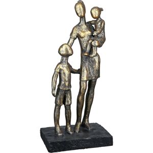 Casablanca by Gilde Dekofigur »Skulptur Mutter mit Kindern, bronzefarben« braun Größe