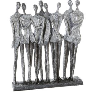 Casablanca by Gilde Dekofigur »Skulptur Mädelsabend, antik silber«,... silberfarben Größe