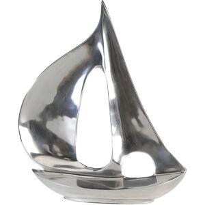 GILDE Dekoobjekt »Skulptur Segel-Boot, silber« silberfarben Größe