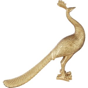 Casablanca by Gilde Dekofigur »Tierfigur Pfau, gold«, Dekoobjekt, Höhe 37 cm,... goldfarben Größe