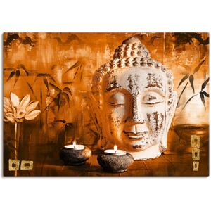 Artland Wandbild »Buddha mit Kerzen«, Religion, (1 St.) braun Größe