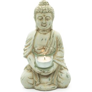 NOOR LIVING Teelichthalter »Buddha«, (1 St.) beige Größe