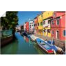 Artland Wandbild »Bunte Gebäude auf Insel Burano Venedig«, Bilder von Booten... bunt Größe